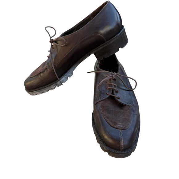 Amalfi by Rangoni Brown Leather Oxford Shoes - Size 7B - Picture 3 of 7